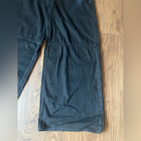 Gap Baggy Mid Rise Jeans Black Wide Leg Size 33/16 Regular NWT Tencel Lyocell - Picture 3 of 12